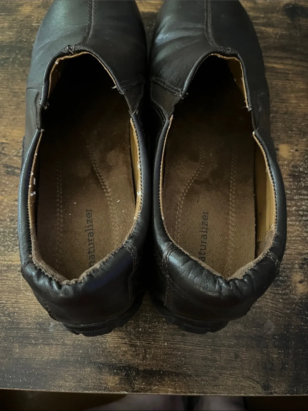Naturalizer Women’s Varian Slip-On Loafers in Dark Brown Leather